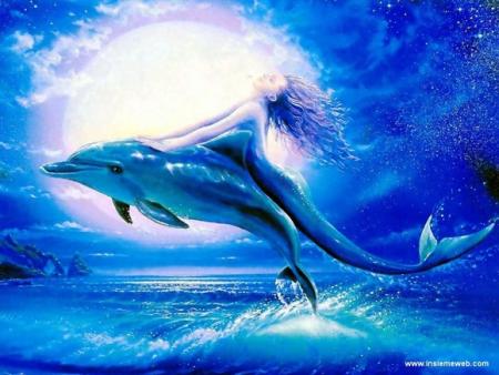 la  sirene  et   le   dauphin